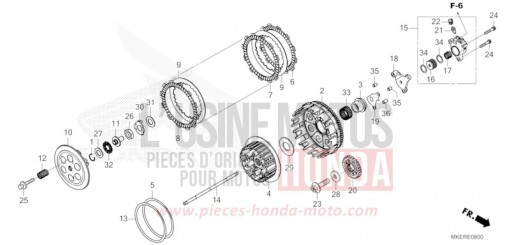 EMBRAYAGE CRF450RWES de 2025